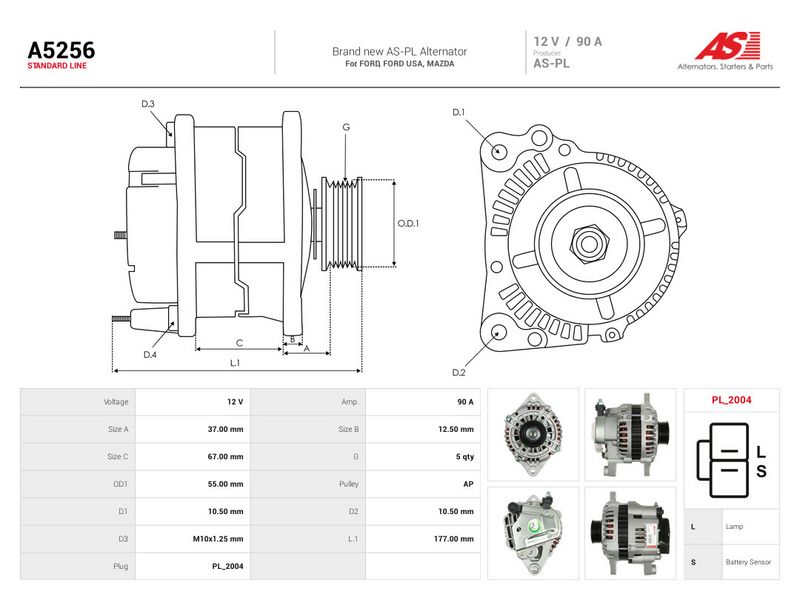 Generaator, AS-PL A5256