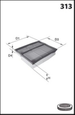 MISFAT Filtre à air P037