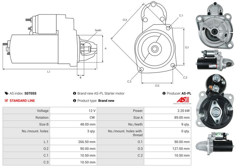 AS-PL S0705S Starter