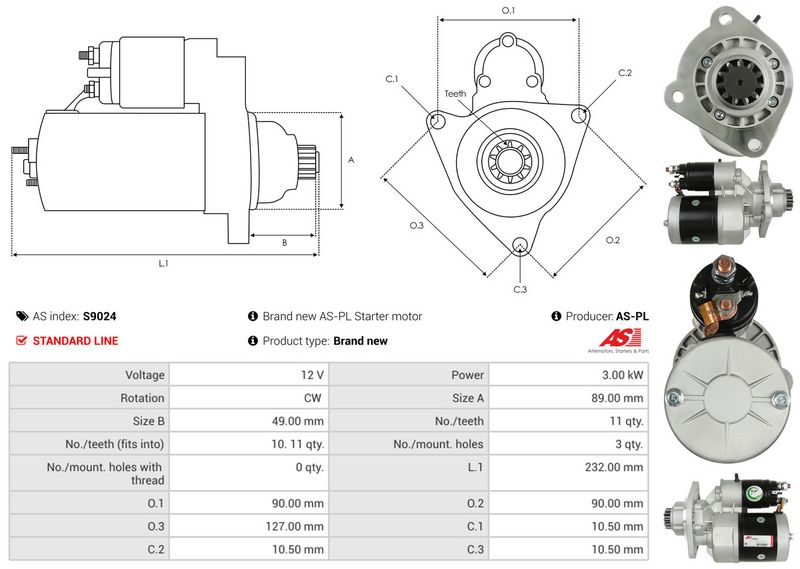 AS-PL S9024 Starter