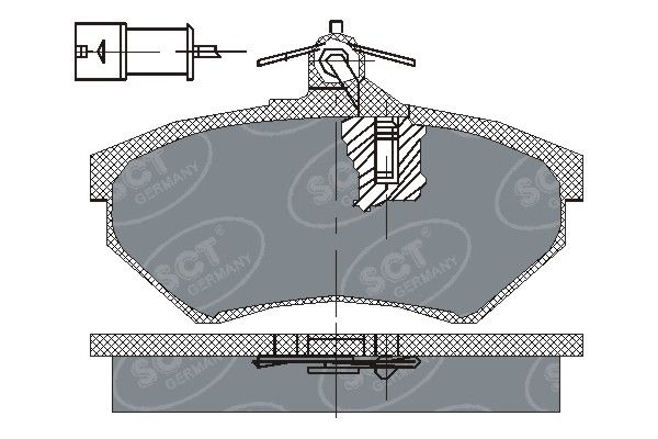 SCT - MANNOL fékbetétkészlet, tárcsafék SP 111 PR