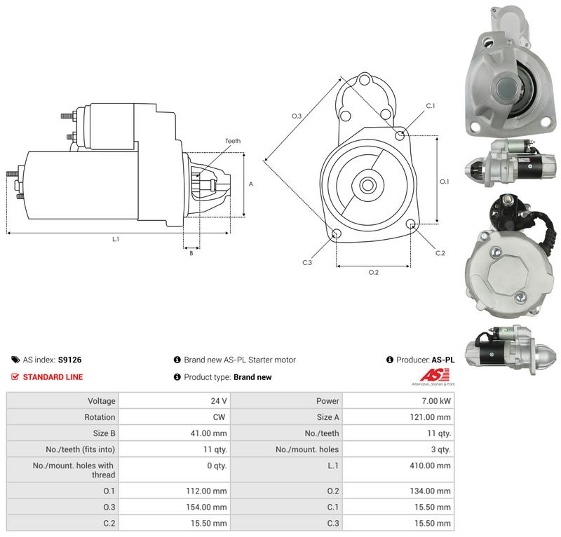 AS-PL S9126 Starter