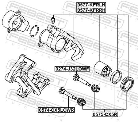 FEBEST 0577-KFRRH Brake Caliper