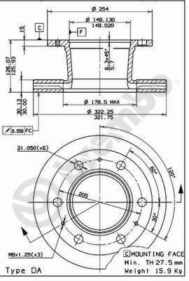 Disc frana 09.5738.10 BREMBO
