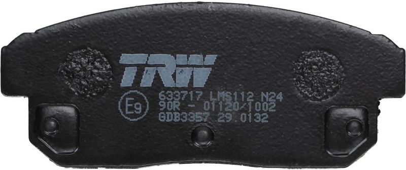 Piduriklotsi komplekt, ketaspidur, TRW GDB3357