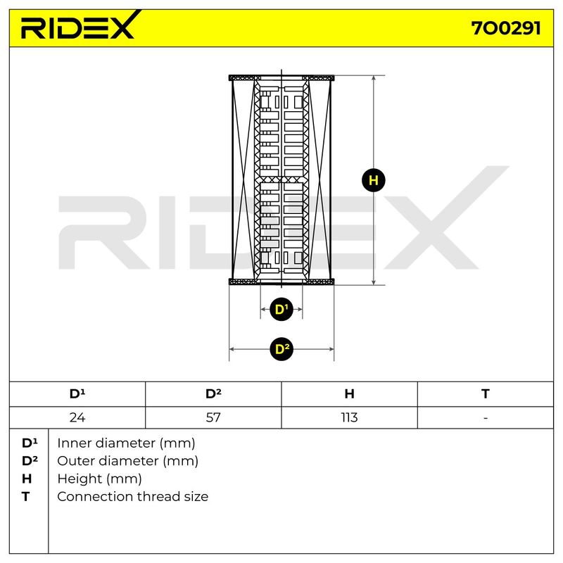 маслен филтър RIDEX