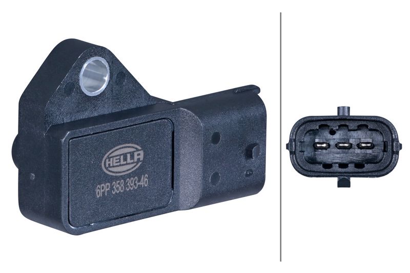 HELLA Sensor, boost pressure 6PP 358 393-461