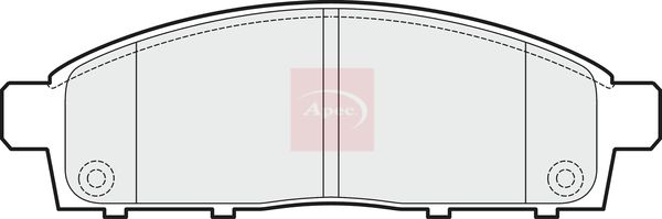 APEC Brake Pad Set, disc brake PAD1519