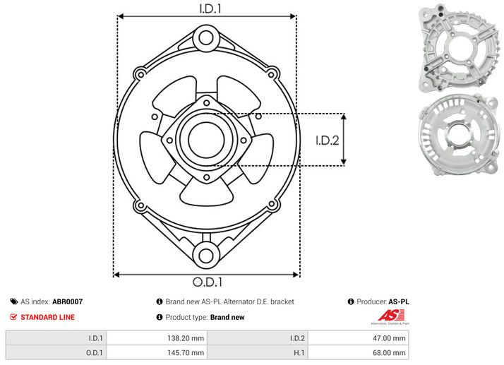 Kaitsekate, generaator, AS-PL ABR0007
