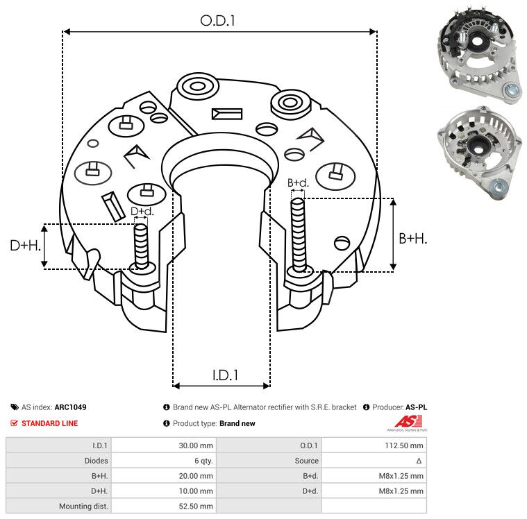 Kaitsekate, generaator, AS-PL ARC1049