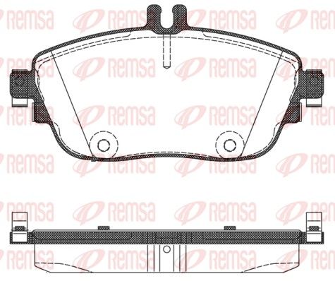 REMSA Mercedess Колодки гальмівні передні .W176/246 11-