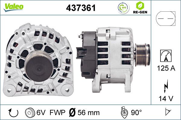 VALEO Dynamo / Alternator 437361