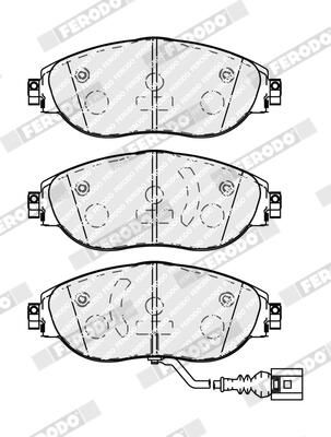 FERODO FDB5096 Brake Pad Set, disc brake