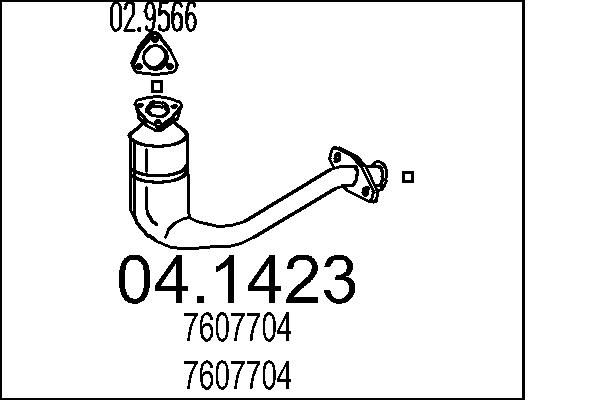 MTS katalizátor 04.1423