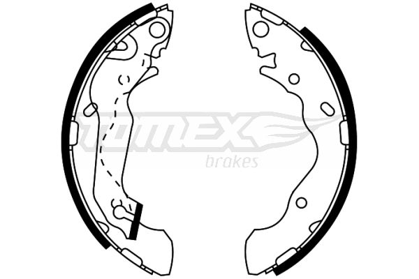 TOMEX Brakes fékpofakészlet TX 22-05