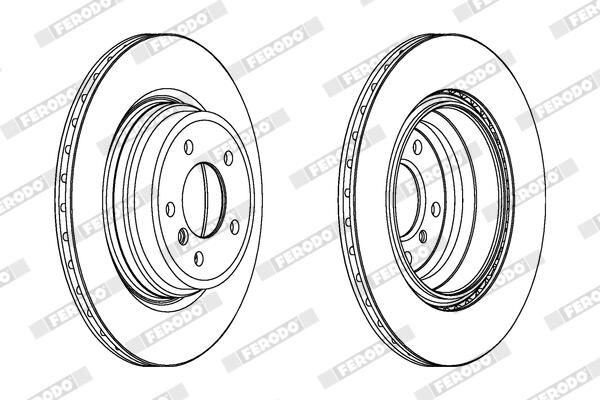 FERODO DDF1550C-1 Brake Disc
