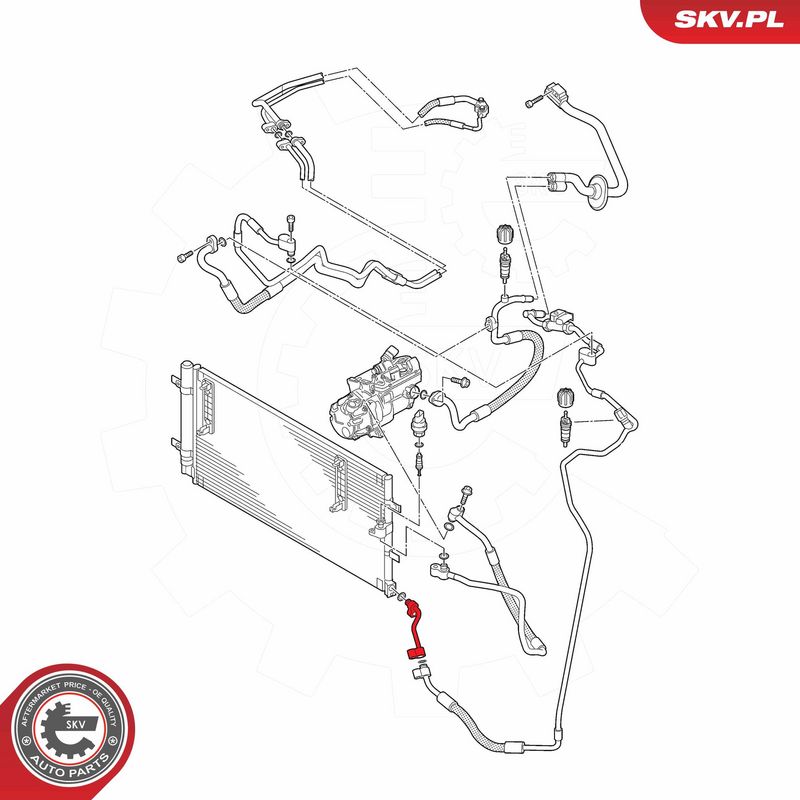 Kõrgsurve-, madalsurvetorustik, kliimaseade, ESEN SKV 43SKV577