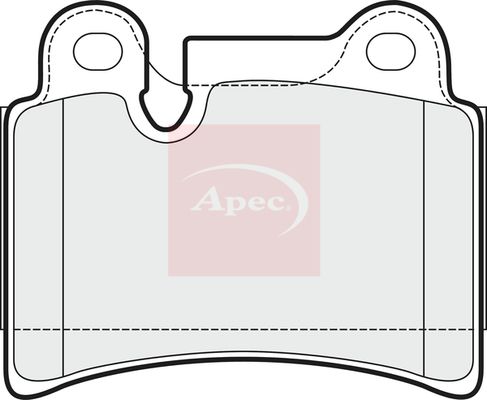 APEC Brake Pad Set, disc brake PAD1523