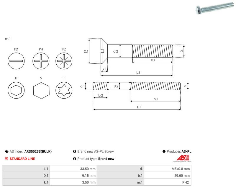 AS-PL ARS5023S(BULK) Repair Set, alternator