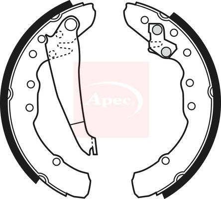 APEC Brake Shoe Set SHU498