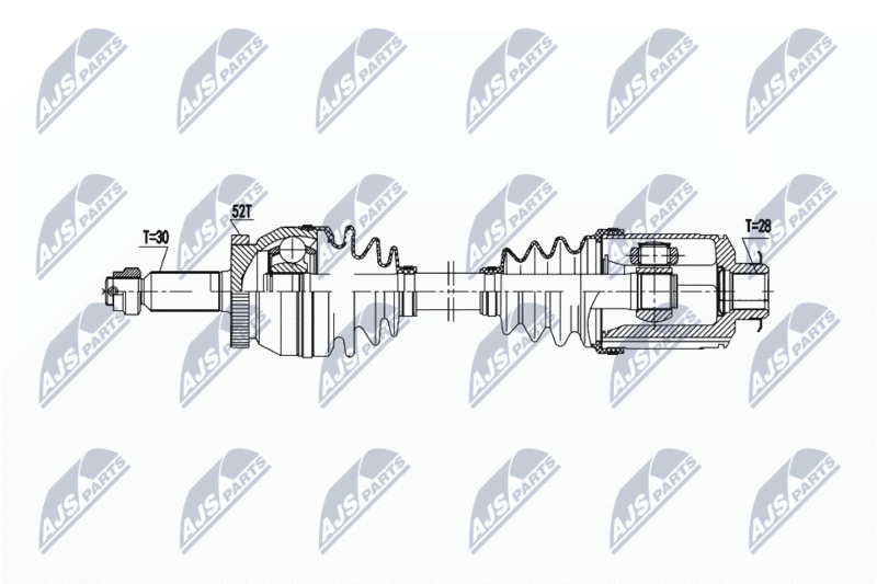 NTY hajtótengely NPW-HY-626