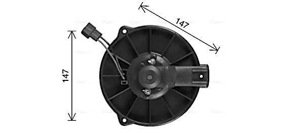 AVA QUALITY COOLING Utastér-ventilátor VO8301