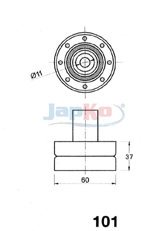 Rihmapinguti, Hammasrihm, JAPKO 45101