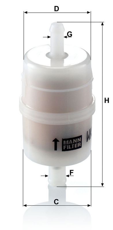 Kütusefilter, MANN-FILTER WK 32, 6