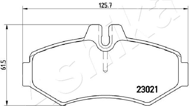 ASHIKA 51-00-0513 Brake Pad Set, disc brake