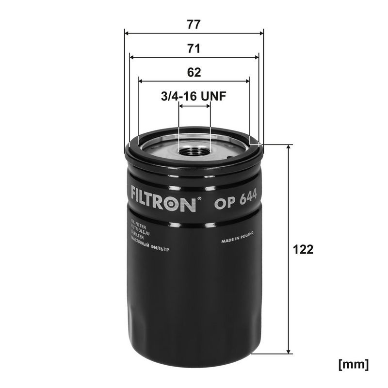 Õlifilter, FILTRON OP 644