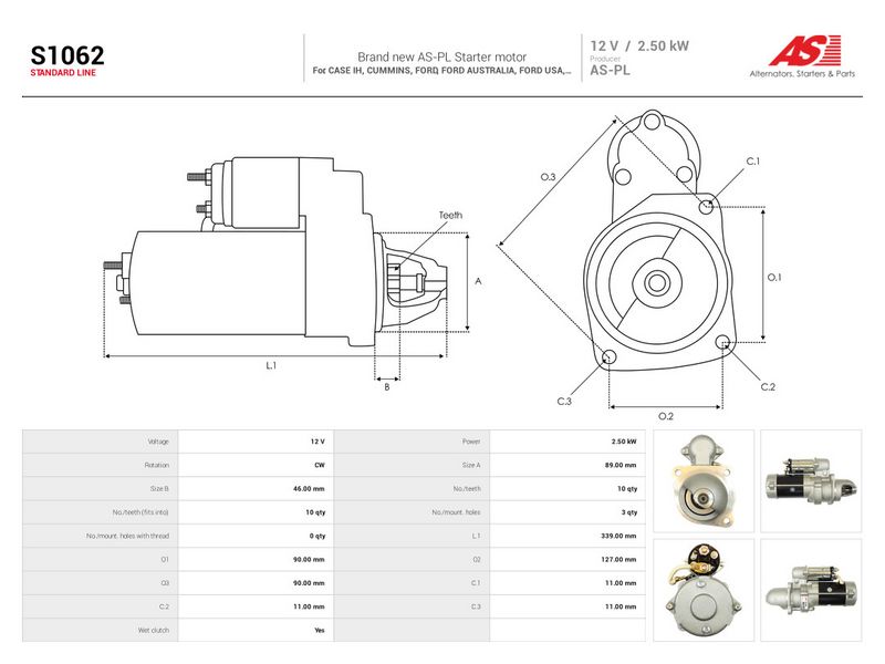 Starter, AS-PL S1062