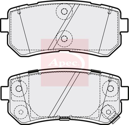 APEC Brake Pad Set, disc brake PAD2195