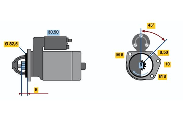 BOSCH 0 986 019 311 Starter
