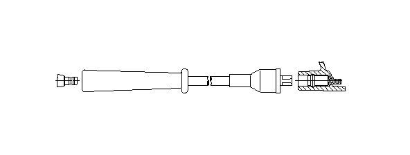 BREMI Gyújtógyertya kábel 6A71/34