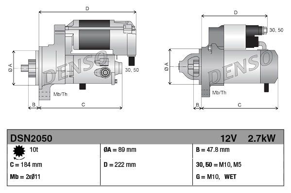 DENSO DSN2050 Starter