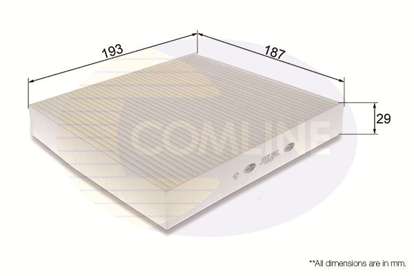 Фільтр, повітря у салоні, Comline EKF382