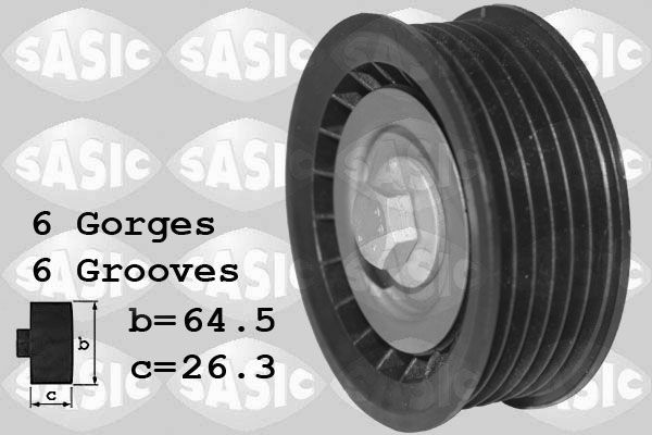 SASIC Szíjtárcsa/vezetőgörgő, hosszbordás szíj 1626218