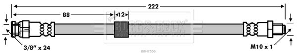 BORG & BECK fékcső BBH7556