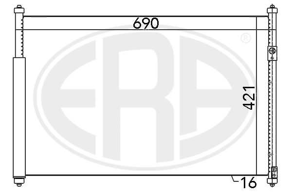 Конденсатор, система кондиціонування повітря, Era 667080