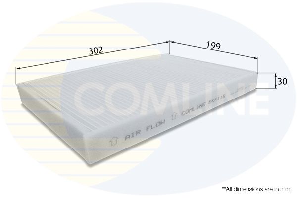 Фільтр, повітря у салоні, Comline EKF119