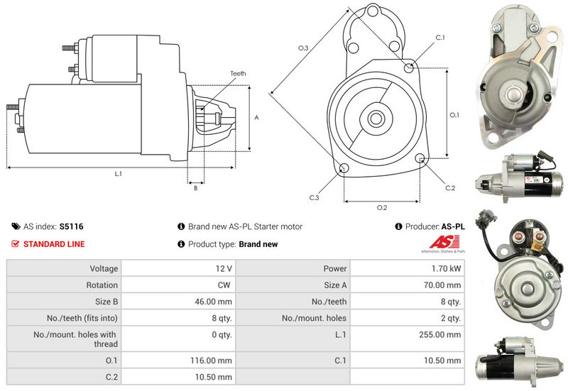 AS-PL S5116 Starter