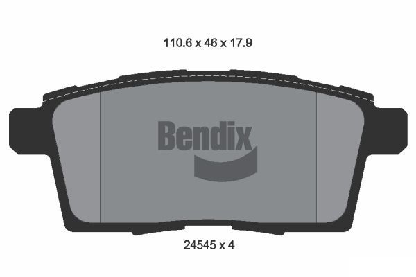 BENDIX Braking fékbetétkészlet, tárcsafék BPD2167
