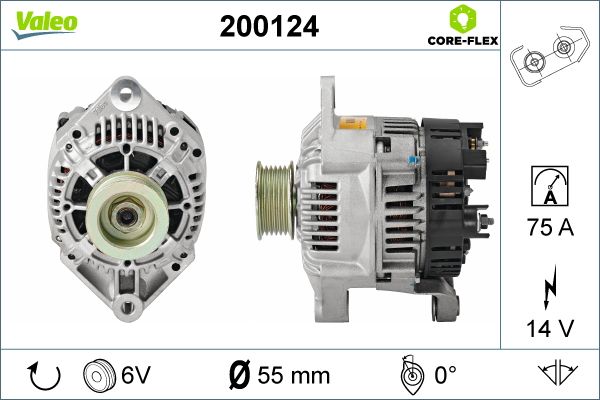 VALEO Dynamo / Alternator 200124