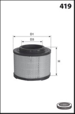 MISFAT Filtre à air R436