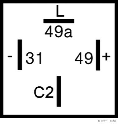 Přerušovač blinkru 75605177
