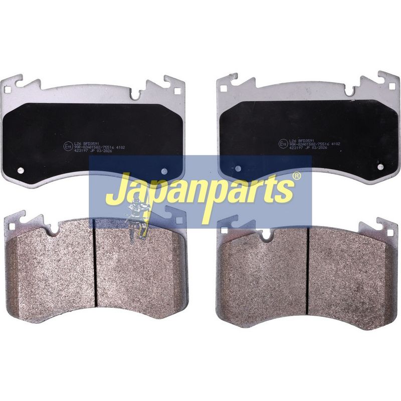 set placute frana,frana disc JAPANPARTS PA-L26AF