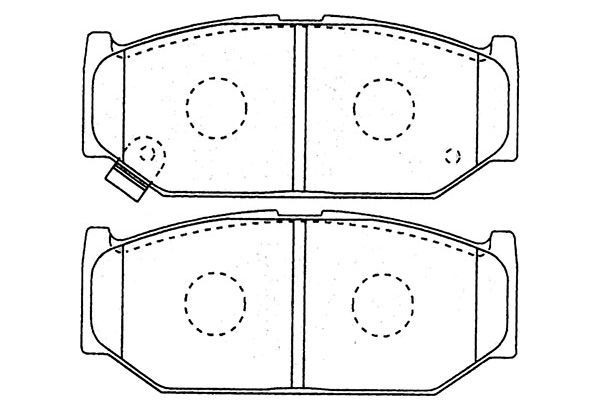 Kavo Parts Stabdžių trinkelių rinkinys, diskinis stabdys