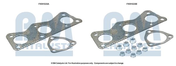 BM CATALYSTS szerelőkészlet, katalizátor FK91533