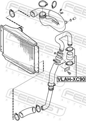 FEBEST VLAH-XC90 Coolant Pipe