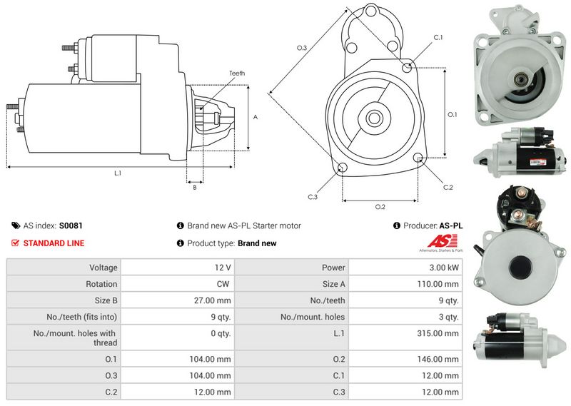 AS-PL S0081 Starter